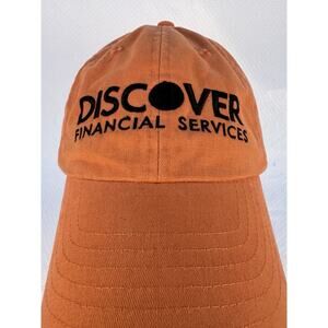 DISCOVER Financial Services Bank Hat One-Size Distressed Faded Soft Cotton